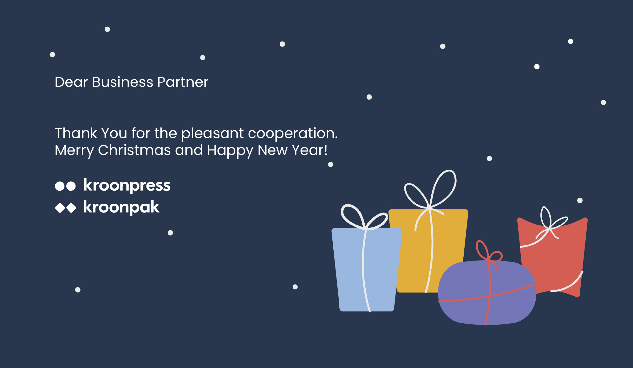 Kroonpress Seasons Greetings 2023